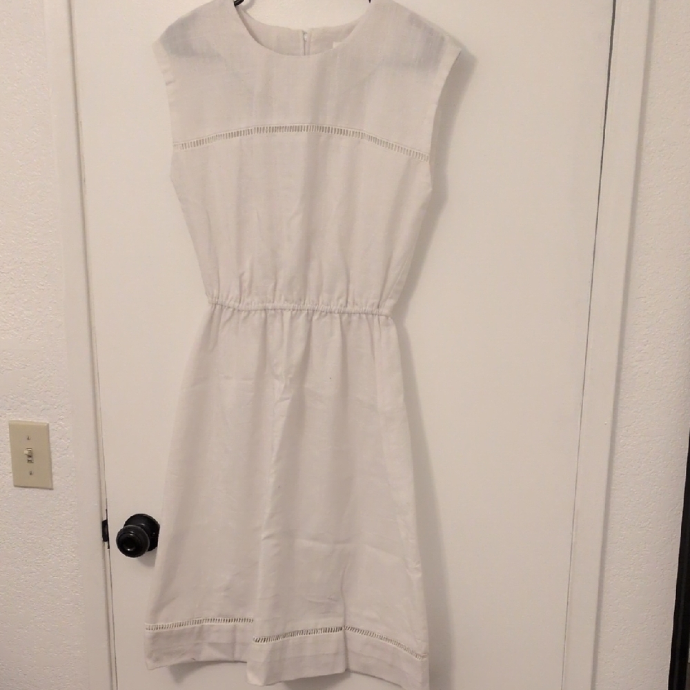 Melissa Classic White Midi Dress